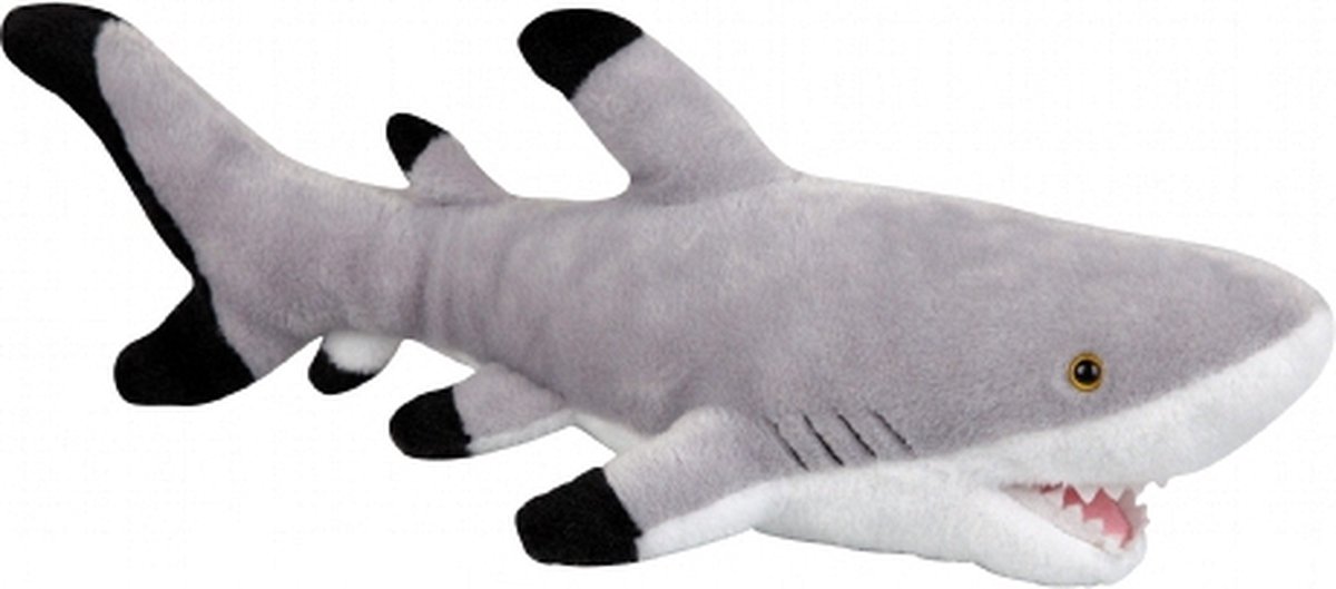 Ravensden Pluche Haai - knuffeldier - 43 cm - oceaan dierenknuffel