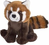 Rode panda knuffeltje 18 cm