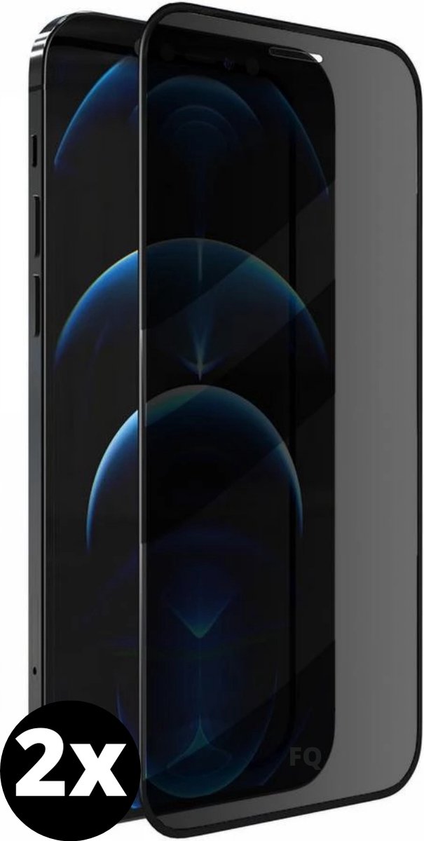 Fooniq Privacy Screenprotector 2x - Geschikt Voor Apple iPhone 12 Pro Max