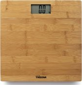 Tristar - Personenweegschaal - Badkamer - 180kg - LCD-scherm - Bamboe - Naturel