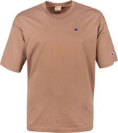 Champion - T-Shirt Logo Taupe - M - Comfort-fit