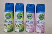 Dettol All-In-One-Disinfectant Spray- Mix -Spring Waterfall - Jasmine Fields - Allesreiniger - 4x400ml