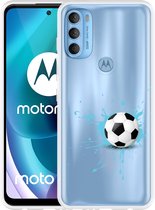 Motorola Moto G71 Hoesje Soccer Ball - Designed by Cazy