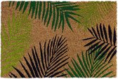Tapis coco 50x80 cm - Feuille avec motif feuilles