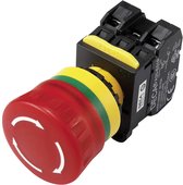 DECA A20L-V4E20Q6R Noodstopschakelaar Met contactelement 240 V/AC 6 A 2x NO IP65 1 stuk(s)
