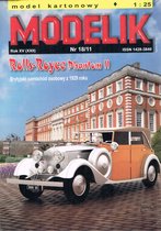 bouwplaat/modelbouw in karton Rolls-Royce Phantom II met set, schaal 1:25