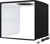 Bee's Fotostudio - Lightbox - Fotobox - Fotografie - 25x25x25cm - Softbox - Opvouwbaar - Zwart