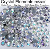 Strass steentjes | Sky Star | SS30 (6,32-6,50mm) 288st (2 Gross) | Crystal Elements Super kwaliteit 2058HF | Rhinestones Hotfix Flatback | Glitter steentjes