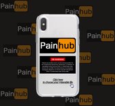 iPhone 12 Hoesje - TPU Backcover- Painhub - Grappig - niet Pornhub