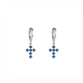 Go Dutch Label Oorhangers Kruis Blue E1062-5