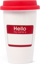 reismok Hello, my name is 275 ml keramiek wit