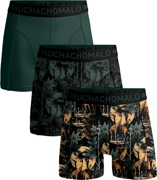 Muchachomalo - 3-pack onderbroeken heren - Effen Kleur + print - Elastisch  Katoen -... | bol.com