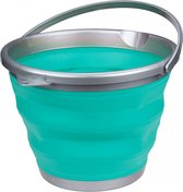 emmer opvouwbaar 10 liter groen/grijs