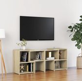 Tv-meubel 104x30x52 cm spaanplaat sonoma eikenkleurig