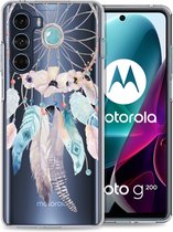 iMoshion Hoesje Geschikt voor Motorola Moto G200 Hoesje Siliconen - iMoshion Design hoesje - Meerkleurig / Dreamcatcher