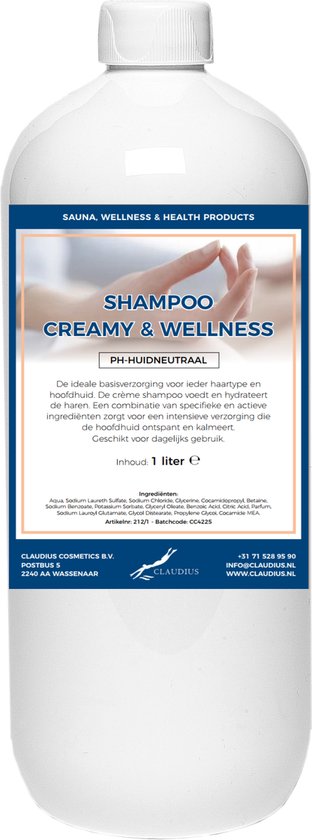 Shampoo Creamy Wellness 1 liter met dop