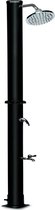 Monzana Buitendouche - Solar UV Bestendig 215cm - Zwart Zilver