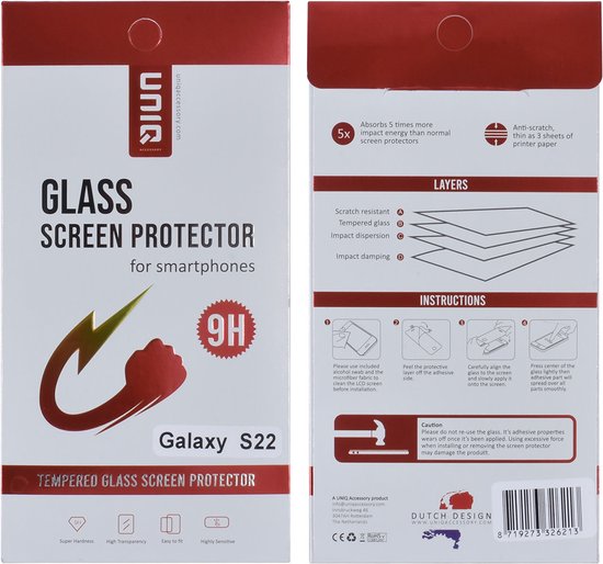 UNIQ Accessoire Protecteur d'écran Samsung Galaxy S22 - Transparent