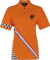 Orange Luxury Heren Polo Race Shirt Oranje