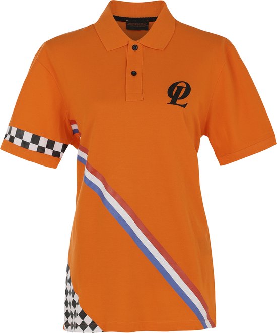 Orange Luxury Heren Polo F1 Oranje