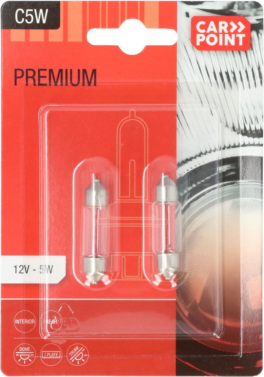 Carpoint Premium ampoule C5W 12V 2 pièces