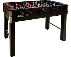 Pegasi Voetbaltafel Star - Zwart - Kickertafel - Voetbaltafel