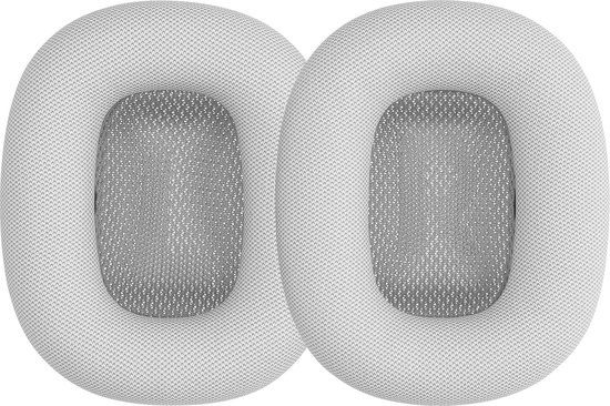 kwmobile 2x oorkussens geschikt voor Apple AirPods Max - Earpads voor koptelefoon in zilver