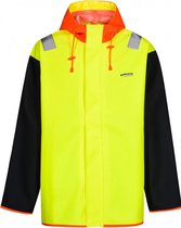 Lyngsøe Rainwear Vissers jack neon geel / blauw en neon oranje S