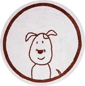 Aratextil - De Hond Wasbaar Vloerkleed/Tapijt Voor De Kinderkamer 100% Katoen - Diameter 140cm
