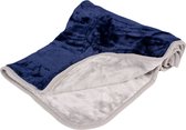 Duvo+ - Snuggly deken Blauw/grijs 100x70cm