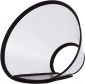 beschermkraag klittenband 20-26 cm transparant/zwart