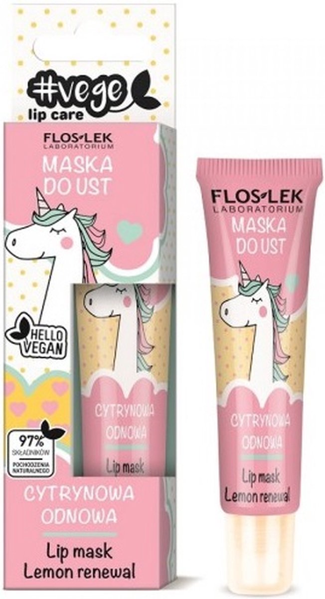 Floslek - Vege Lip Care Mask Is A Lemon Lip Renewal