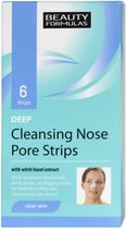 Beauty Formulas - Clear Skin Deep Cleansing Nose Pore Strips głęboko oczyszczające paski na nos 6szt.