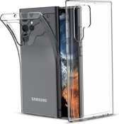 Samsung Galaxy S22 Ultra - TPU Softcase Siliconen hoesje - TRANSPARANT