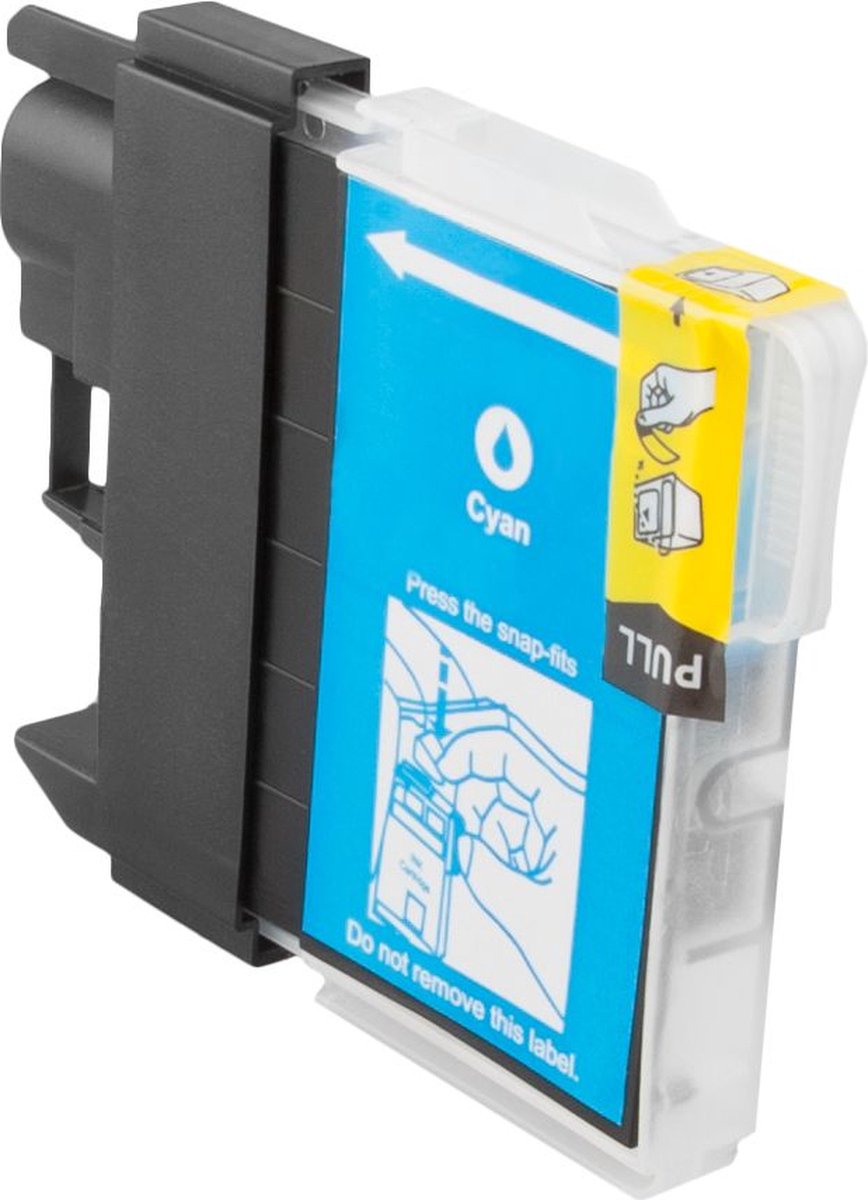 Huismerk geschikt voor Brother LC-1100 XL inktcartridge Cyaan - MFC/DCP - 385C - 395CN - 585CW - J615W - J715W - 490CW - 6490CW - 6890CDW - 790CW - 990CW - J615W