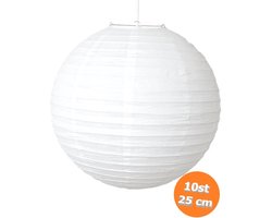 10 stuks witte lampion 25 cm