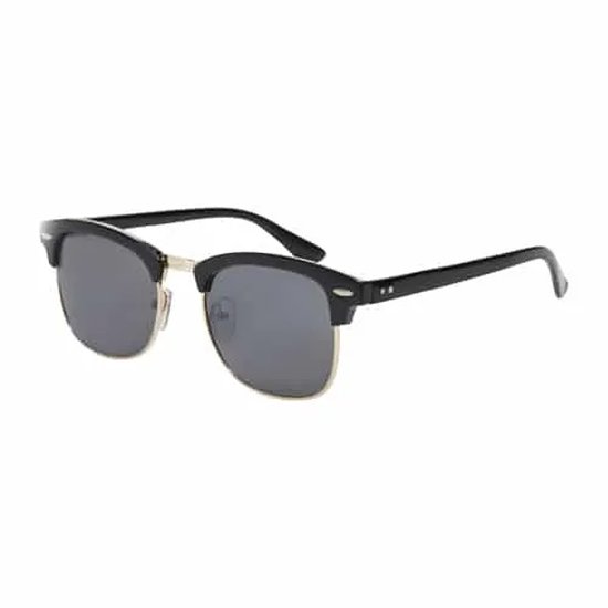 Freaky Glasses® – Club Style Zonnebril - Festival Bril – Rave Zonnebril - UV400 – Dames – Heren - Zwart - Goud - Freaky Glasses