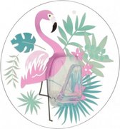 ophanghaak Flamingo 8,5 cm rubber