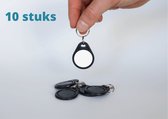 NFC NTAG215 Tags voor Amiibo - Zwart - 10 Sleutelhangers