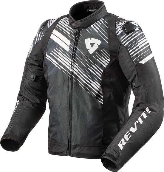 REV'IT! Jacket Apex TL Black White M - Maat - Jas | bol