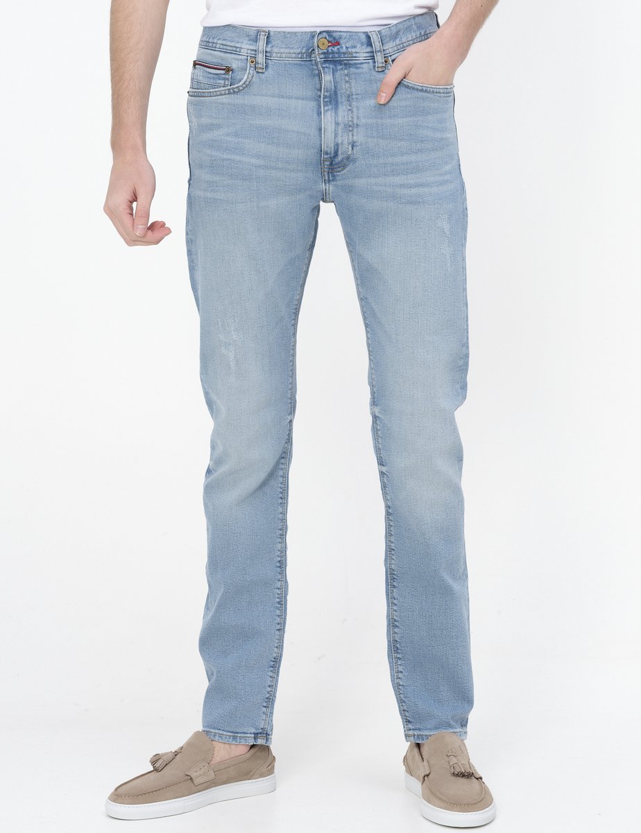middelen plus Indrukwekkend Tommy Hilfiger - Jeans Slim Lichtblauw - Maat W 34 - L 32 - Slim-fit |  bol.com