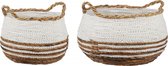 Meryl ronde mand 27 x 48 cm wit 2-delig