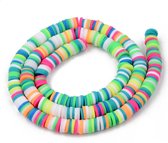Pop | KATSUKI Polymeer Klei kralen Disc Beads 4x0.8mm ±1100 stuks disc kralen MIX HEISHI POP0128