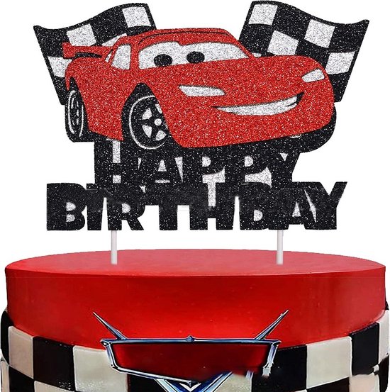 Cars Taart Birthday Taart Decoratie - Taart Versiering - Taarttopper | bol.com