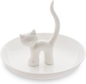 ringhouder Gatto XL dames 12,5 x 15 cm keramiek wit