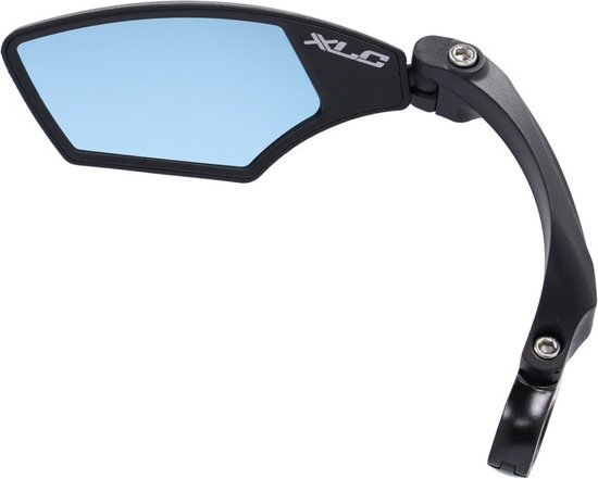 XLC MR-K17 Fietsspiegel – 3D Verstelbaar, 360° Draaibaar, Roestvrij Staal, Inklapbaar, Met Reflector, Voor Stuurmontage