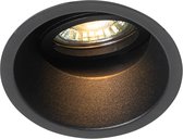 QAZQA alloy - Moderne Inbouwspot - 1 lichts - Ø 8.8 cm - Zwart - Woonkamer | Slaapkamer | Keuken