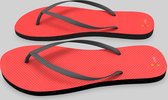Huurdies Slippers | Teenslippers | Rood | Maat 39 - 41 | 1,5 cm dik