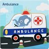Afbeelding van het spelletje Babycure kids Puzzel | Ambulance | 4 stukjes | Kinder puzzeltje