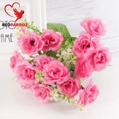 Kunst bloemen roze | Kunst boeket | Neppe bloemen | Jarenlang plezier | Goede kwaliteit